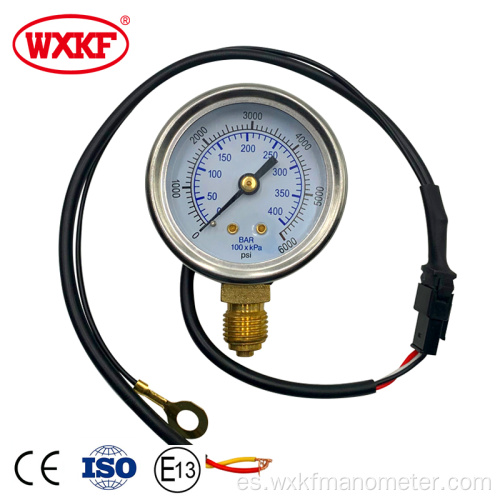 Conexión de la parte posterior YN60 Anómetro de presión de GNC